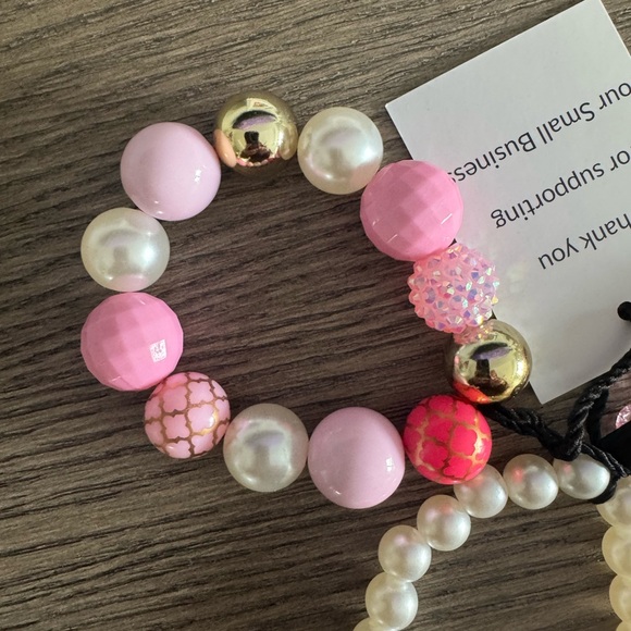 NWT PINK PEARL BRACELET - Picture 5 of 7
